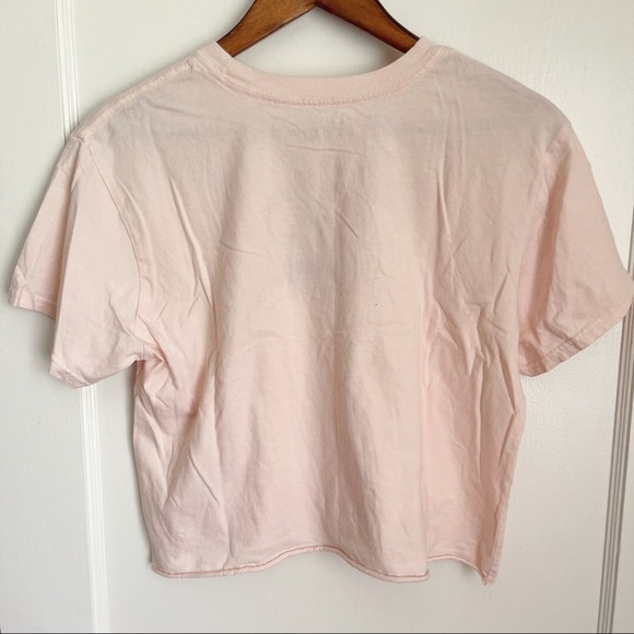 Disney Mickey Logo Pink Crop Tee - Picture 6 of 6